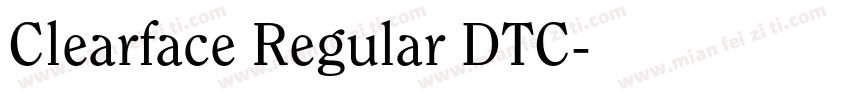 Clearface Regular DTC字体转换
